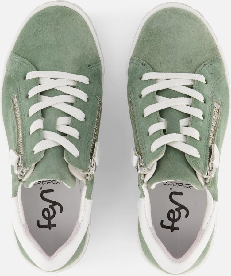 Feyn Sneakers groen Suède K-leest - Foto 4