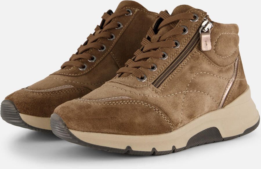 Feyn Veterboots zwart Suede