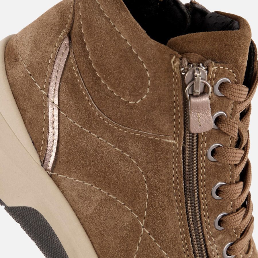 Feyn Veterboots zwart Suede