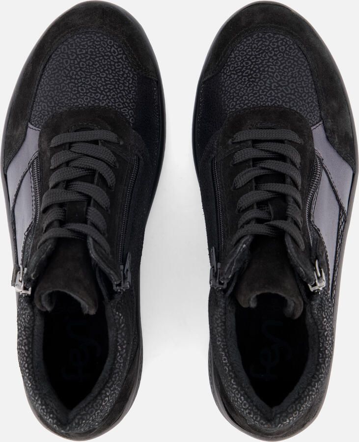Feyn Veterboots zwart Suede - Foto 3