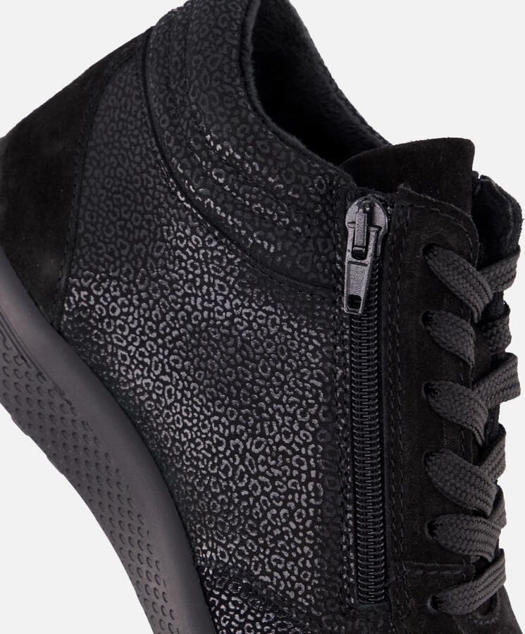Feyn Veterboots zwart Suede - Foto 2