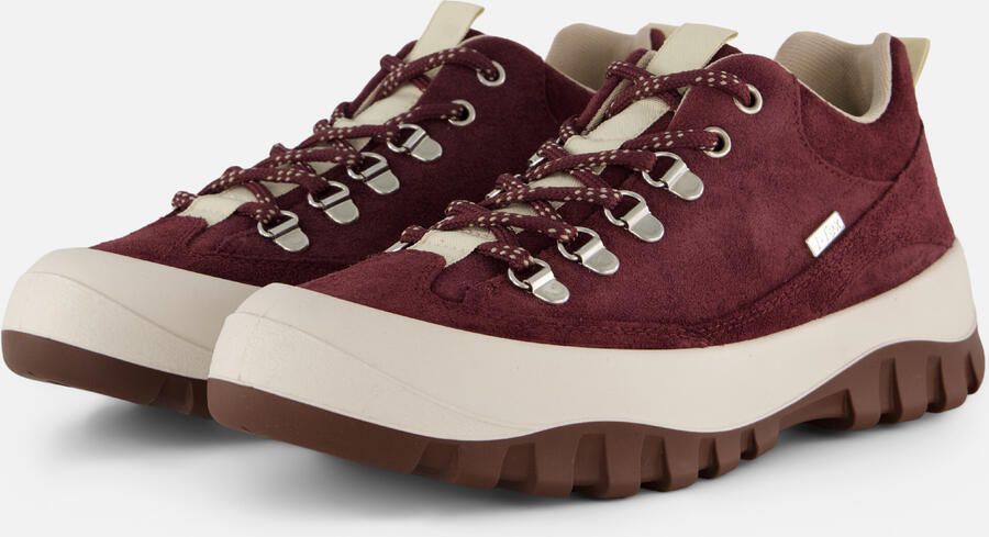 Feyn Veterschoenen Bordeauxrood Suède