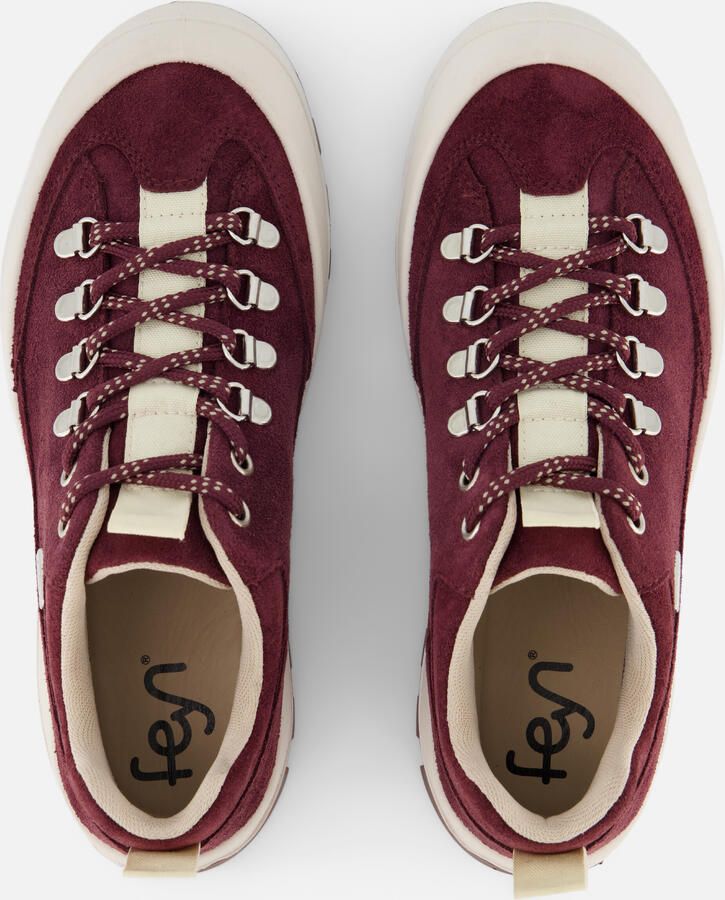 Feyn Veterschoenen Bordeauxrood Suède - Foto 3