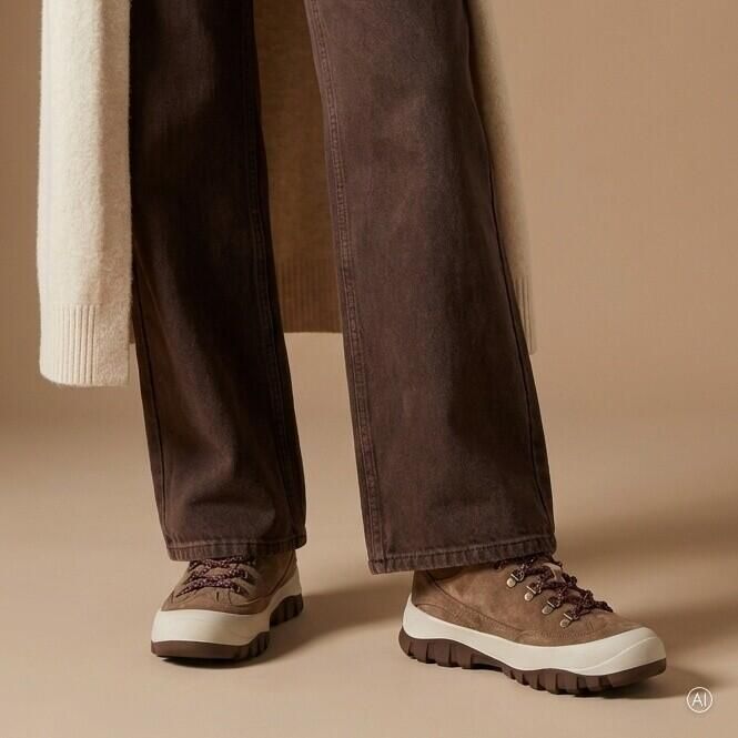 Feyn Veterschoenen cognac Suède