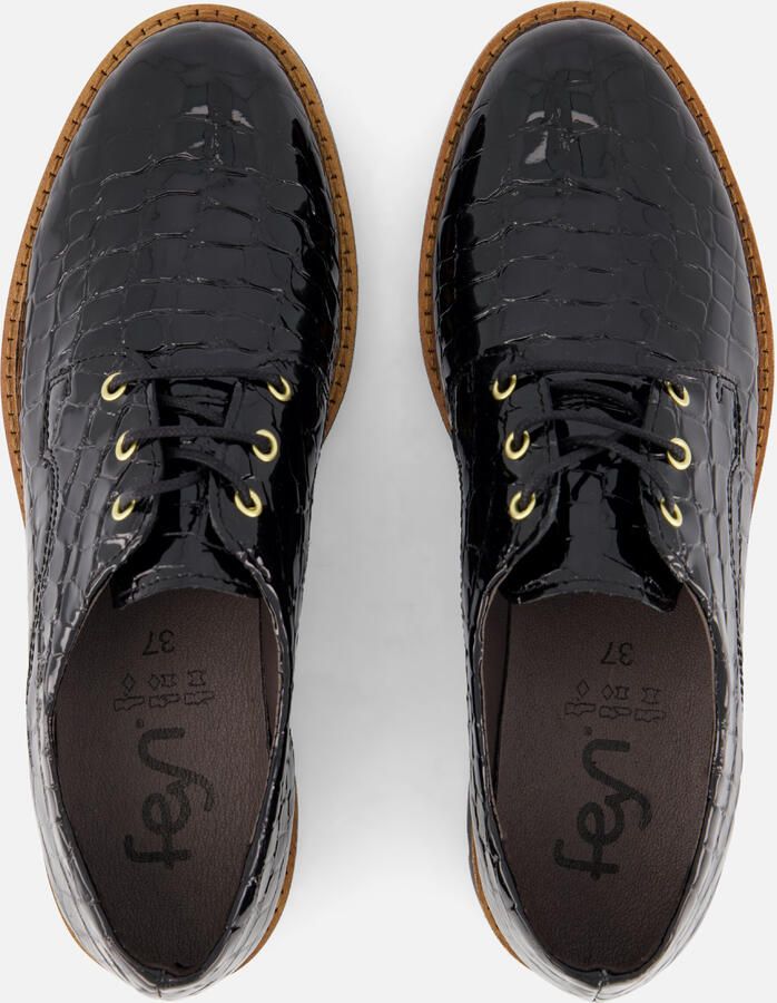 Feyn Veterschoenen zwart Lak - Foto 2