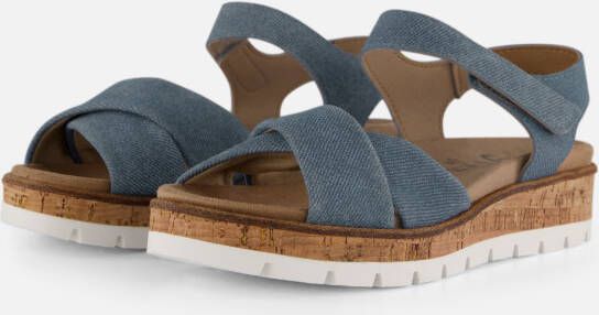 Feyn Mia 01 Sandalen Denim Leer