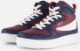 Fila FXventuno sneakers blauw wit rood Jongens Meisjes Leer Meerkleurig 34 - Thumbnail 4