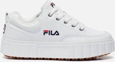 Fila Chique witte sleehaksneakers met geborduurd detail White Dames