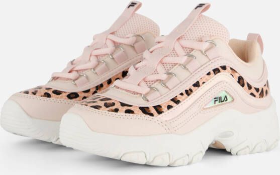 Fila Strada A sneakers dierenprint lichtroze zwart Meisjes Mesh Dierenprint 31 - Foto 2
