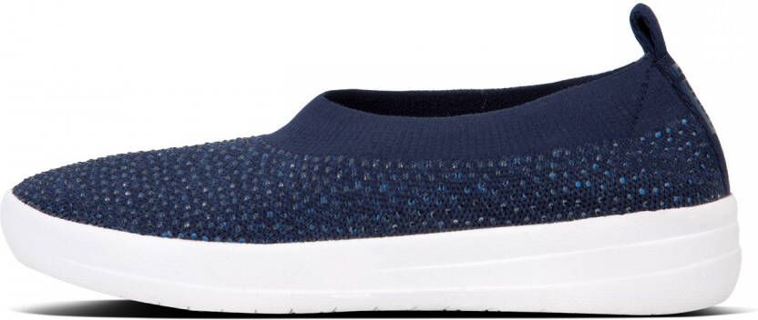 FitFlop ™ Crystal™ Uberknit Ballerina Midnight Navy