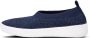 FitFlop Crystal Uberknit instappers blauw Textiel - Thumbnail 1
