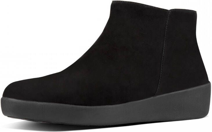 FitFlop Enkellaarsjes Zwart Suede 189217