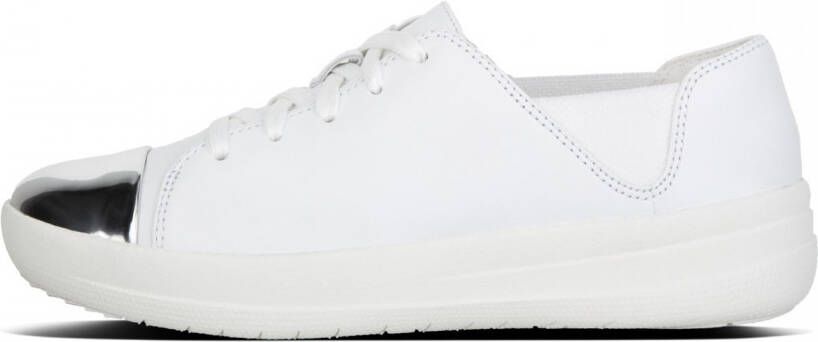 FitFlop F-Sporty Mirror-Toe Sneakers Sneaker laag gekleed Dames Wit I73-194 -Urban White Leather