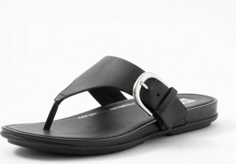 FitFlop ™ Graccie Toe Post Sandals All Black - Schoenen.nl
