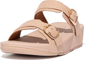 FitFlop Lulu Adjustable Slide Sandalen roze