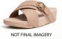 FitFlop Lulu Crystal-Buckle Leather Cross Slides BEIGE - Thumbnail 2