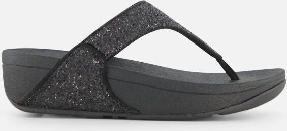 FitFlop Lulu Glitter Sandalen zwart Leer