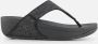 FitFlop ™ Lulu Glitter Toe-Thongs PU Glitter Black Glitter - Thumbnail 3