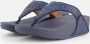 FITFLOP Teenslippers Dames Lulu Glitter Maat: 43 Materiaal: Leer Kleur: Blauw - Thumbnail 4