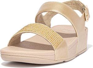 FitFlop Lulu Crystal Back-strap Sandalen Zilver Vrouw