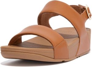 FitFlop Lulu Leather Back-strap Sandalen Bruin Vrouw