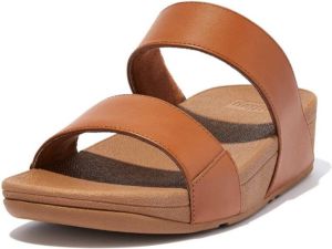 FitFlop Lulu Leather Sandalen Bruin Vrouw