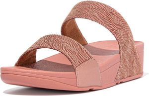 FitFlop Lulu Slide Geo Glitz Sandalen roze
