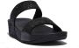 FitFlop Lulu Slide Glitter Sandalen zwart Textiel - Thumbnail 2