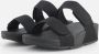 FitFlop Lulu Adjustable Shimmerlux Slides Dames Slippers All Black - Thumbnail 1