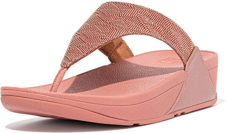 FitFlop Lulu Toe Post Geo Sandalen roze