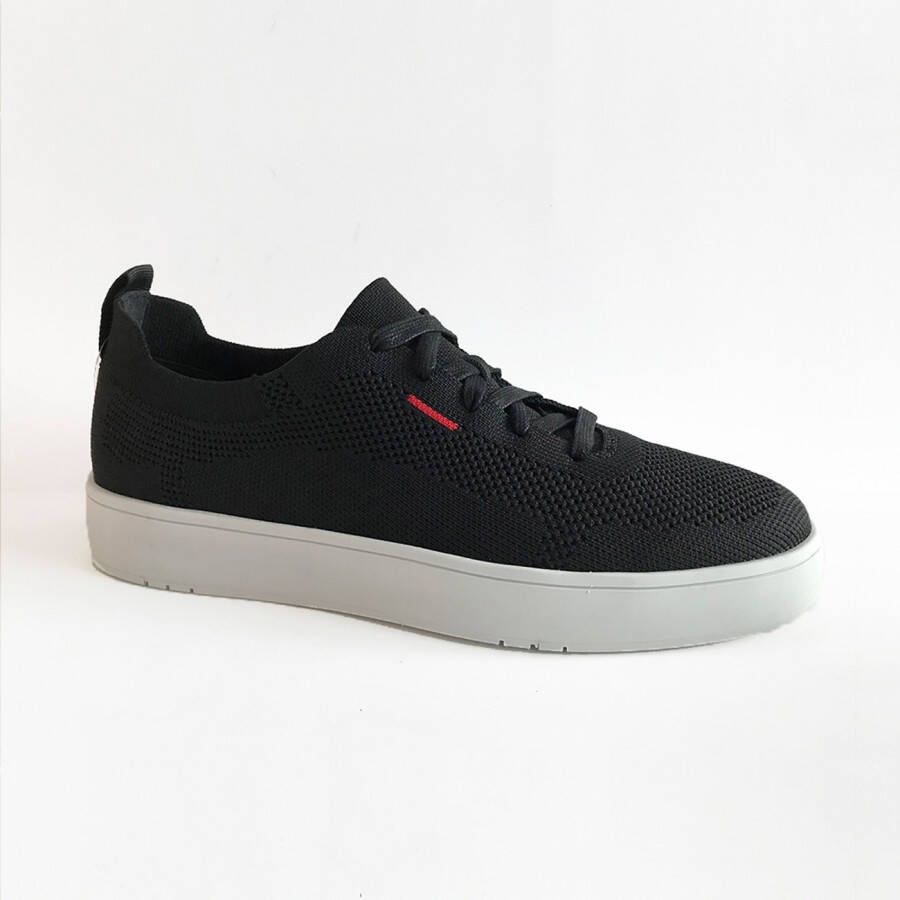 FitFlop Rally Multi Knit Sneakers voor Mannen Zwart