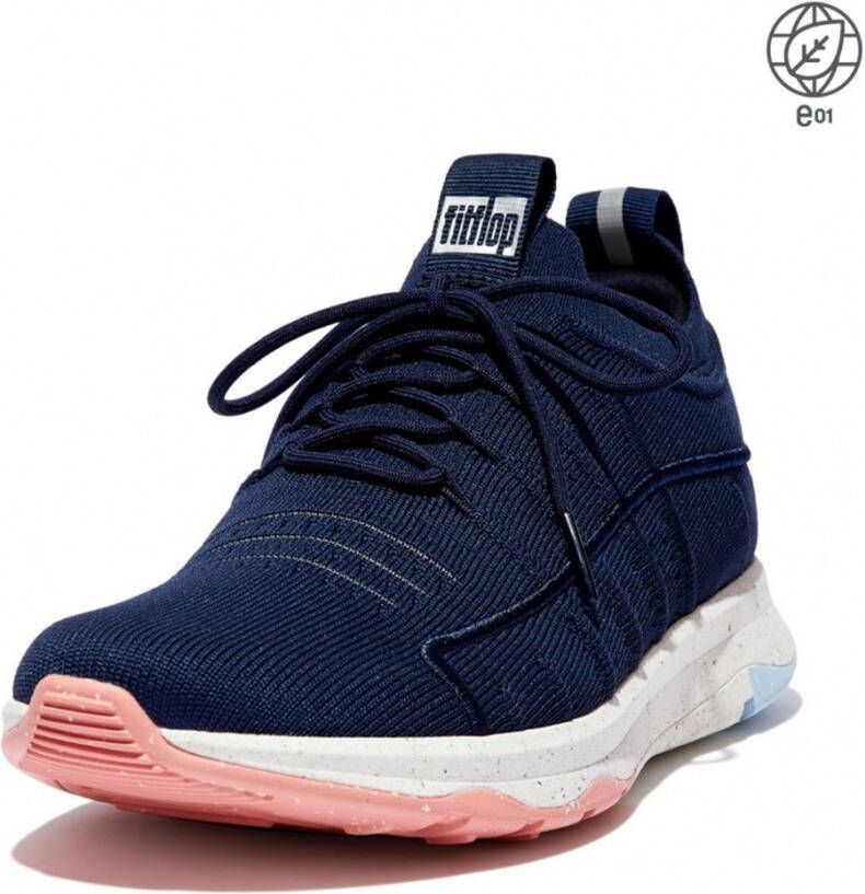FitFlop Sneakers Blauw Textiel 109281
