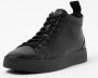 FitFlop Dames schoenen Rally High Top Sneaker Leather All Black - Thumbnail 2