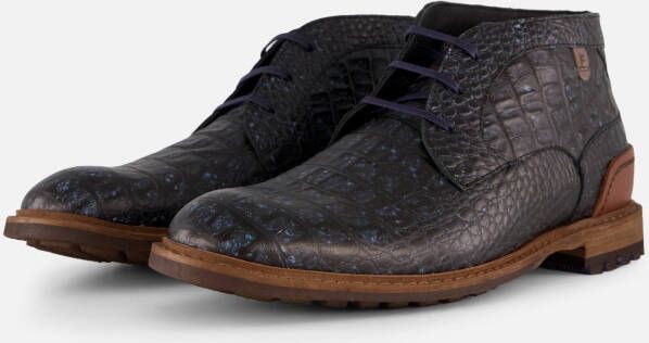 Floris van Bommel 41.01 Crepi Veterschoenen blauw