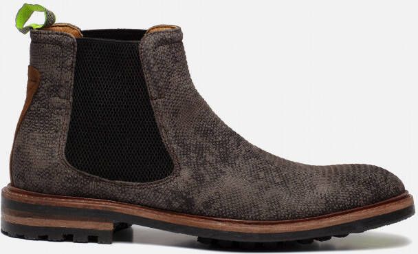 Floris van Bommel Veterboots Grijs Suede 398238