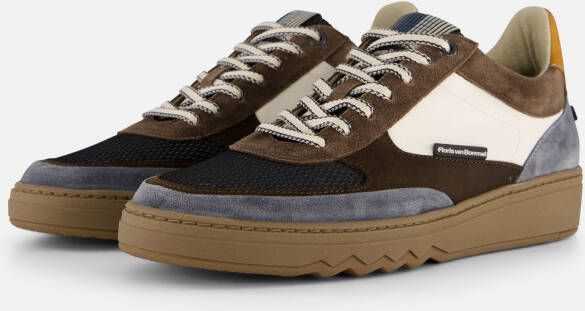 FLORIS VAN BOMMEL Lage Sneakers Heren Sfm-10143 Kupster Maat: 44⅔ Materiaal: Leer Kleur: Taupe - Foto 4