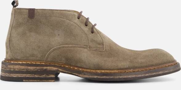 Floris van bommel 50134 De Moker 01.01 Taupe H-Wijdte Veter boots