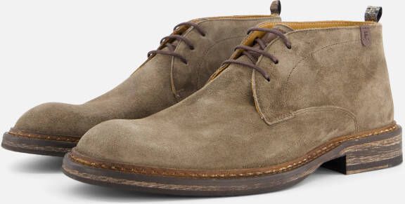 Floris van bommel 50134 De Moker 01.01 Taupe H-Wijdte Veter boots