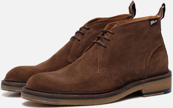 Floris van Bommel DE TANKER 04.10 Volwassenen Heren sneakersVrije tijd half-hoog Cognac