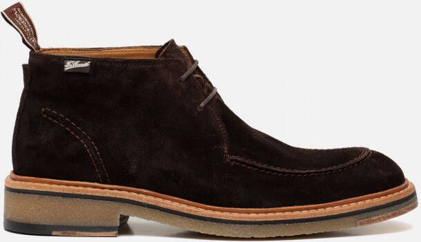 Floris van Bommel De Tanker veterboots bruin Suede