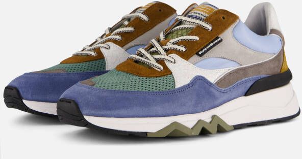 Floris van Bommel Sneakers Heren Lage sneakers Herenschoenen SFM-10155 Blauw combi - Foto 4