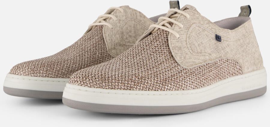 FLORIS VAN BOMMEL Veterschoenen Heren Sfm-30309 De Dijker Maat: 42 Materiaal: Textiel Kleur: Beige - Foto 6