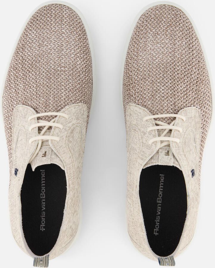 FLORIS VAN BOMMEL Veterschoenen Heren Sfm-30309 De Dijker Maat: 42 Materiaal: Textiel Kleur: Beige - Foto 9