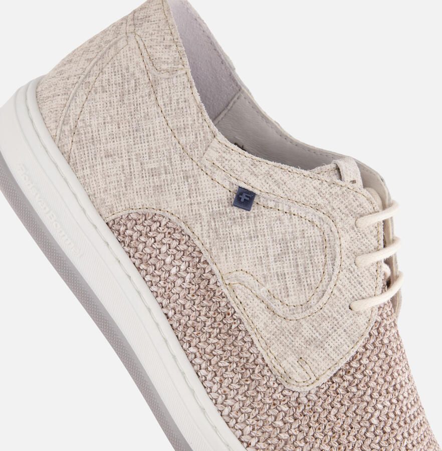 FLORIS VAN BOMMEL Veterschoenen Heren Sfm-30309 De Dijker Maat: 42 Materiaal: Textiel Kleur: Beige - Foto 8