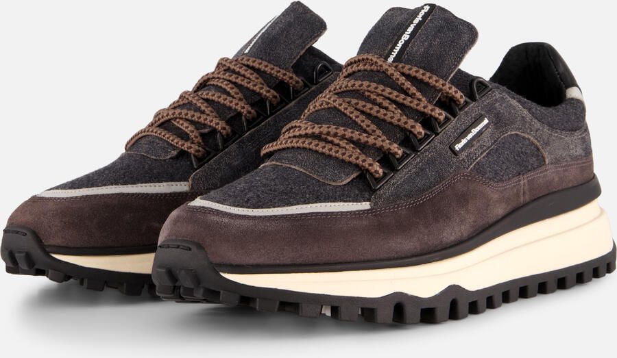 FLORIS VAN BOMMEL Lage Sneakers Heren Sfm-10248 De Gripper Maat: 42⅔ Materiaal: Suède Kleur: Grijs - Foto 9