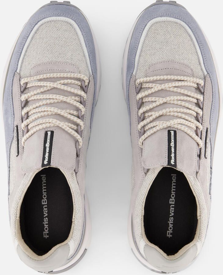 FLORIS VAN BOMMEL Lage Sneakers Heren Sfm-10248 De Gripper Maat: 46⅔ Materiaal: Textiel Kleur: Grijs - Foto 2