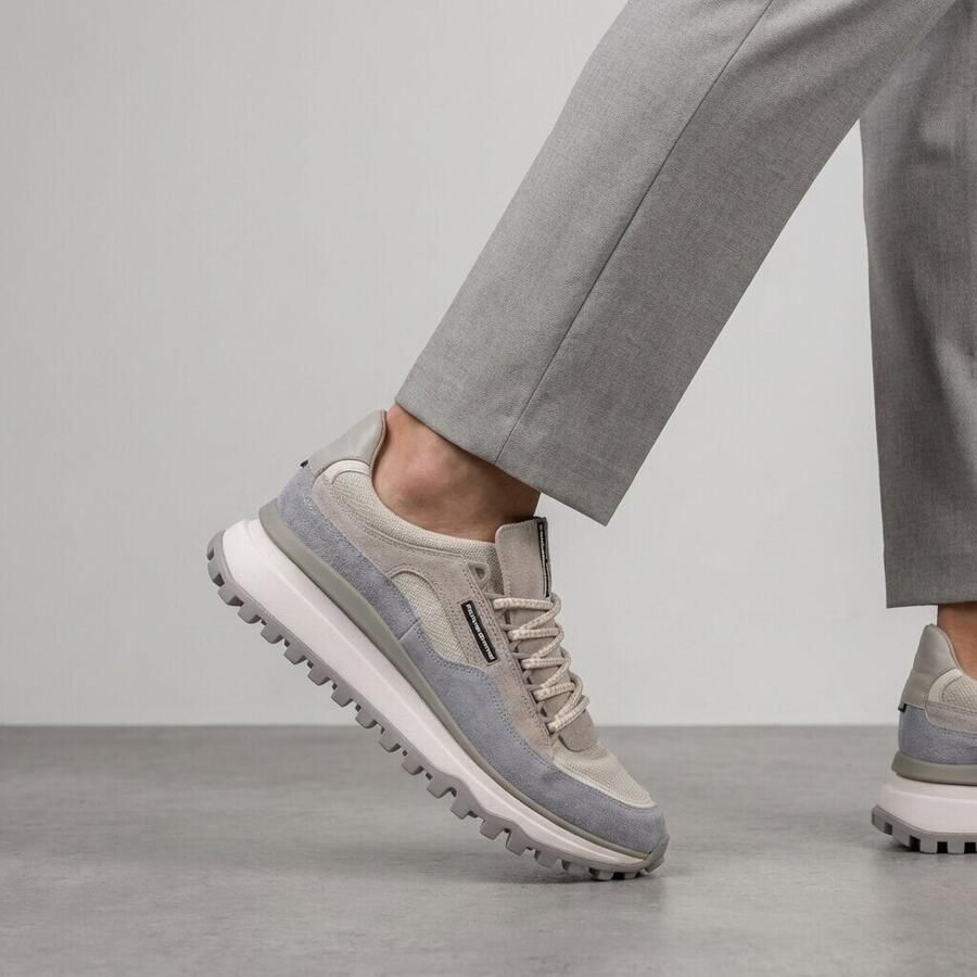 FLORIS VAN BOMMEL Lage Sneakers Heren Sfm-10248 De Gripper Maat: 43⅓ Materiaal: Textiel Kleur: Grijs - Foto 7