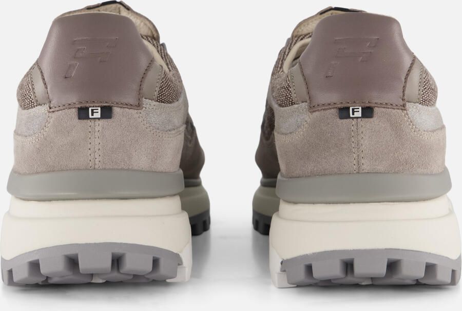 FLORIS VAN BOMMEL Lage Sneakers Heren Sfm-10248 De Gripper Maat: 42⅔ Materiaal: Textiel Kleur: Taupe