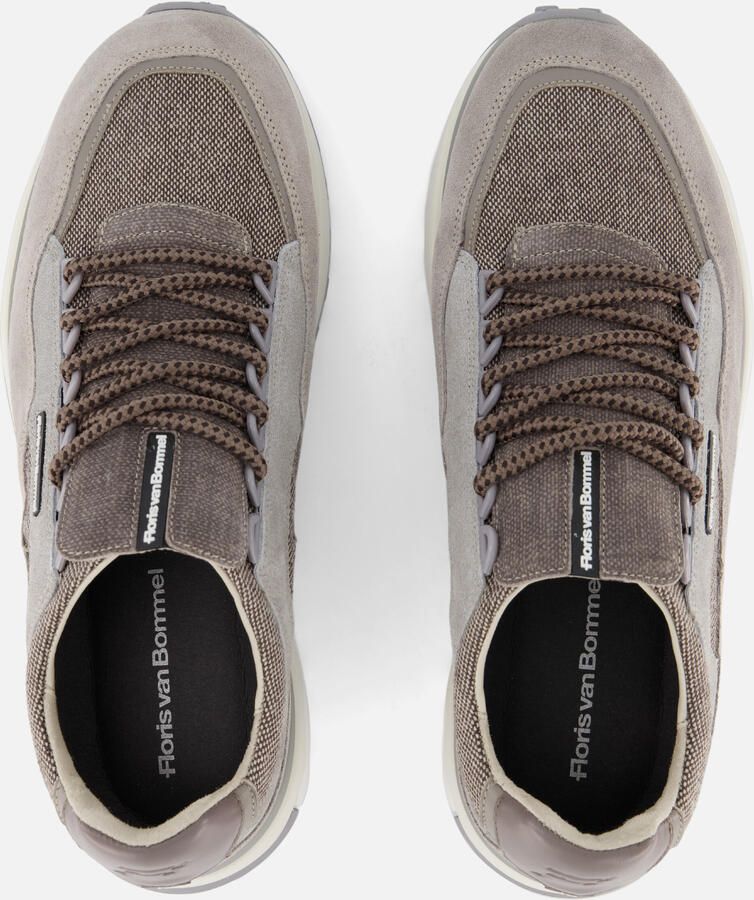 FLORIS VAN BOMMEL Lage Sneakers Heren Sfm-10248 De Gripper Maat: 41⅓ Materiaal: Textiel Kleur: Taupe - Foto 2