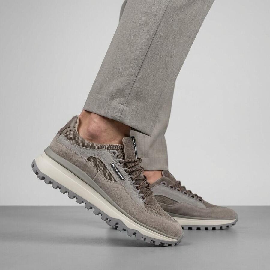 FLORIS VAN BOMMEL Lage Sneakers Heren Sfm-10248 De Gripper Maat: 44 Materiaal: Textiel Kleur: Taupe - Foto 5